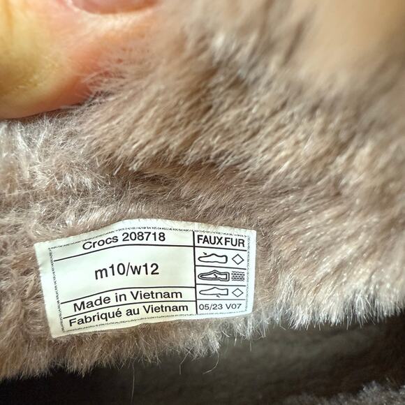 Crocs Stomp Lined Boot Size W12 M 10 Blush Pink Beige NWT - Picture 9 of 16